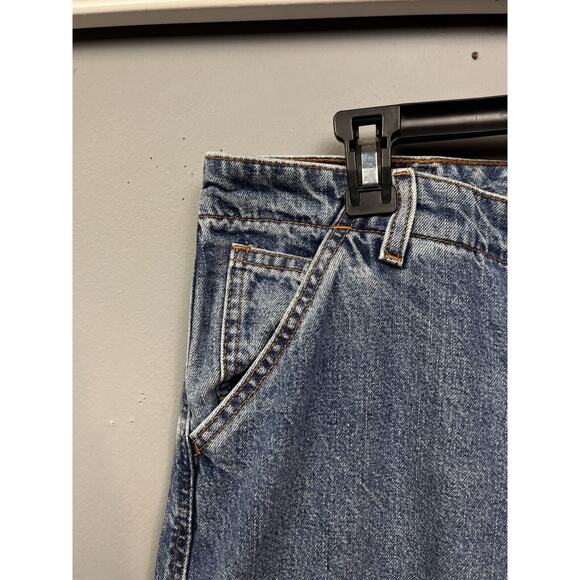 Vintage Levi's Jeans Women's 16 R Baggy Ankle Carpenter Denim Light Wash Skater - Picture 10 of 11